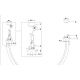 Pendule, Lustre suspendate - Lustra LED incastrabila tavan fals design modern Tau negru