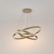 Pendule, Lustre suspendate - Lustra cu 3 inele LED design modern Rim alama 80cm, 3000K