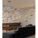 Aplice, corpuri de iluminat pentru pereti - Aplica LED de perete design modern Rim alama 60cm, 3000K