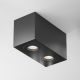Plafoniere - Plafoniera cu 2 spoturi design tehnic Atom negru