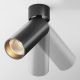 Plafoniere cu spoturi, Spoturi aplicate - Spot LED aplicat directionabil, dimabil, design tehnic Focus negru, 3000K