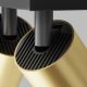 Plafoniere cu spoturi, Spoturi aplicate - Aplica de perete / tavan cu 2 spoturi directionabile design tehnic Focus S negru, a...