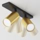 Plafoniere cu spoturi, Spoturi aplicate - Aplica de perete / tavan cu 2 spoturi directionabile design tehnic Focus S negru, a...