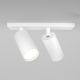 Plafoniere cu spoturi, Spoturi aplicate - Aplica de perete / tavan cu 2 spoturi directionabile design tehnic Focus S alb