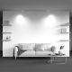 Plafoniere cu spoturi, Spoturi aplicate - Aplica de perete / tavan cu 2 spoturi directionabile design tehnic Focus S alb