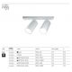 Plafoniere cu spoturi, Spoturi aplicate - Aplica de perete / tavan cu 2 spoturi directionabile design tehnic Focus S alb