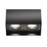 Corp aplicat cu 2 spoturi design tehnic Slim negru