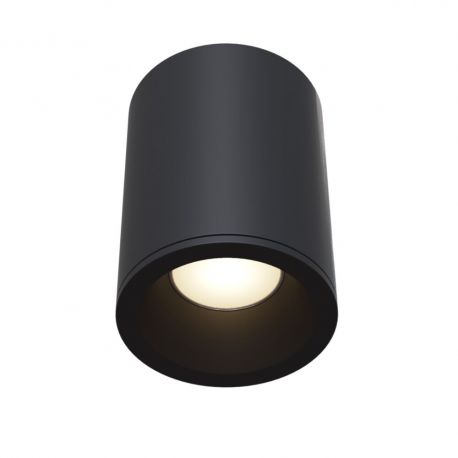 Plafoniere cu spoturi, Spoturi aplicate - Spot aplicat, plafoniera pentru baie design modern IP65 Zoom negru 8,5cm