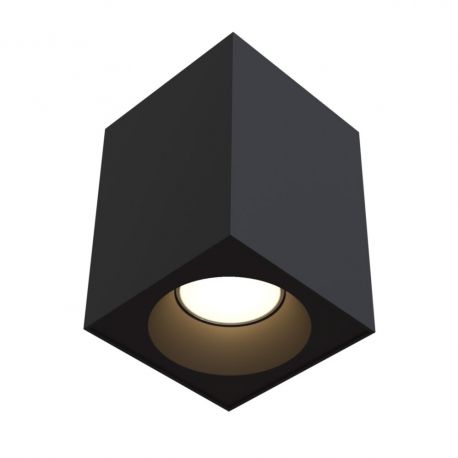 Plafoniere cu spoturi, Spoturi aplicate - Spot aplicat, plafoniera pentru baie design modern IP65 Zoom negru 9x9cm