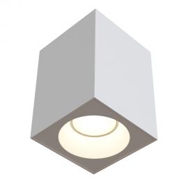 Plafoniere cu spoturi, Spoturi aplicate - Spot aplicat, plafoniera pentru baie design modern IP65 Zoom alb 9x9cm