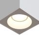 Plafoniere cu spoturi, Spoturi aplicate - Spot aplicat, plafoniera pentru baie design modern IP65 Zoom alb 9x9cm