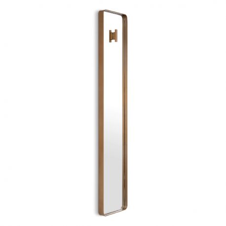 Oglinzi - Oglinda decorativa design LUX Megaro Brushed brass 30x160cm