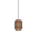 Lustra eco din bambus Bhutan S, tube 18x25 bl/nat