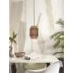 Pendule, Lustre suspendate - Lustra eco din bambus Bhutan S, tube 18x25 bl/nat