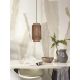 Pendule, Lustre suspendate - Lustra eco din bambus Bhutan L, tube 18x35 bl/nat