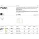 Plafoniere - Plafoniera LED design tehnic Planet alb 4000K