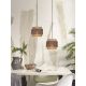 Pendule, Lustre suspendate - Lustra eco din bambus Bhutan L, tube 25x20 bl/nat