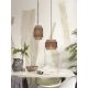 Pendule, Lustre suspendate - Lustra eco din bambus Bhutan L, tube 25x20 bl/nat