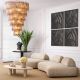 Decoratiuni perete - Decoratiune perete design LUX Azurea 100x100cm