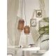 Pendule, Lustre suspendate - Lustra eco din bambus Bhutan/2-Shades bl/nat