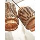 Pendule, Lustre suspendate - Lustra eco din bambus Bhutan/2-Shades bl/nat