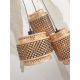 Pendule, Lustre suspendate - Lustra eco din bambus Bhutan/3-Shades bl/nat