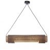 Lustra eco din bambus Bhutan cilinder 85cm, bl/nat