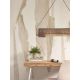 Pendule, Lustre suspendate - Lustra eco din bambus Bhutan cilinder 85cm, bl/nat