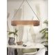 Pendule, Lustre suspendate - Lustra eco din bambus Bhutan cilinder 85cm, nat