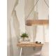Pendule, Lustre suspendate - Lustra eco din bambus Bhutan cilinder 85cm, nat