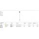 Pendule, Lustre suspendate - Pendul LED design tehnic Luna negru, 4000K