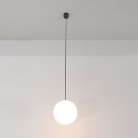 Pendule, Lustre suspendate - Pendul LED design tehnic Luna negru, 4000K