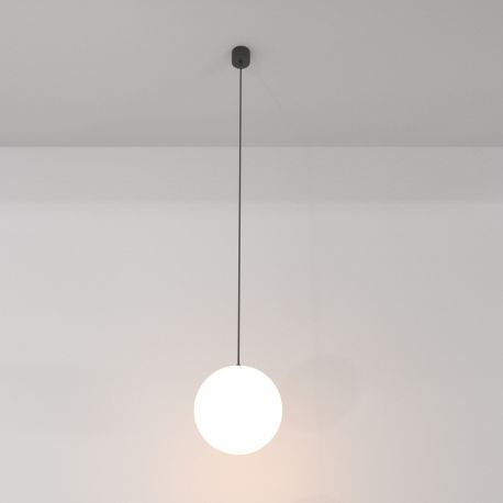 Pendule, Lustre suspendate - Pendul LED design tehnic Luna negru, 4000K