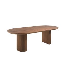 Mese dining - Masa dining design LUX din furnir de nuc 240cmx105cm