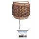Aplice, corpuri de iluminat pentru pereti - Aplica de perete eco din bambus Bhutan/half 32x27 bl/nat