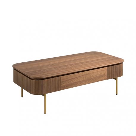 Masute Living - Masuta de cafea moderna design LUX Wood and Gold