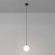 Pendule, Lustre suspendate - Pendul LED incastrabil design tehnic Luna negru, 3000K