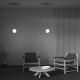 Pendule, Lustre suspendate - Pendul LED incastrabil design tehnic Luna negru, 3000K