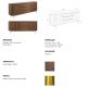Comode - Comoda moderna design LUX Wood and Gold
