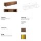 Comode - Comoda TV moderna design LUX Wood and Gold