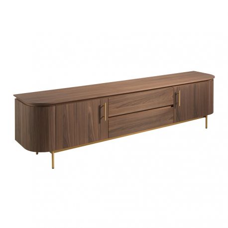 Comode - Comoda TV moderna design LUX Wood and Gold