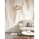 Lampadare - Lampadar eco din bambus Cango L white/60x25 nat