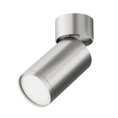 Aplice cu Spot - Aplica de perete / tavan directionabila design tehnic Focus S argintiu mat