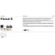 Aplice cu Spot - Aplica de perete / tavan directionabila design tehnic Focus S argintiu mat