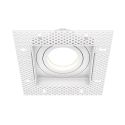 Spot incastrabil directionabil design tehnic Atom alb 13x13cm