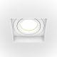 Plafoniere cu spoturi, Spoturi aplicate - Spot incastrabil directionabil design tehnic Atom alb 13x13cm