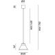 Pendule, Lustre suspendate - Pendul Loft 22cm