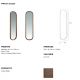 Oglinzi - Oglinda de perete design modern Alline 40x150cm