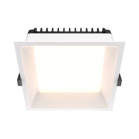 Plafoniere cu spoturi, Spoturi aplicate - Spot LED incastrabil design tehnic Okno alb 11x11cm 3000K