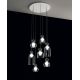 Pendule, Lustre suspendate - Lustra cu 5 pendule LED design Art Deco MEMORIA